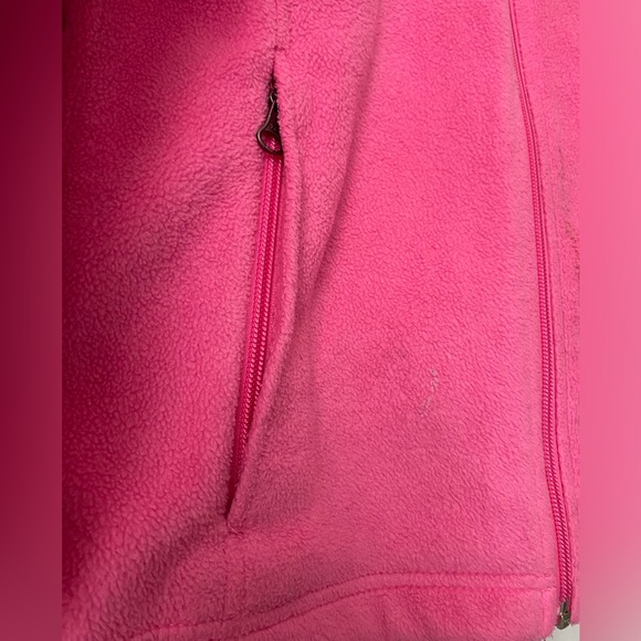 Columbia zip up pink fleece. Size large 14/16. - Picture 7 of 12